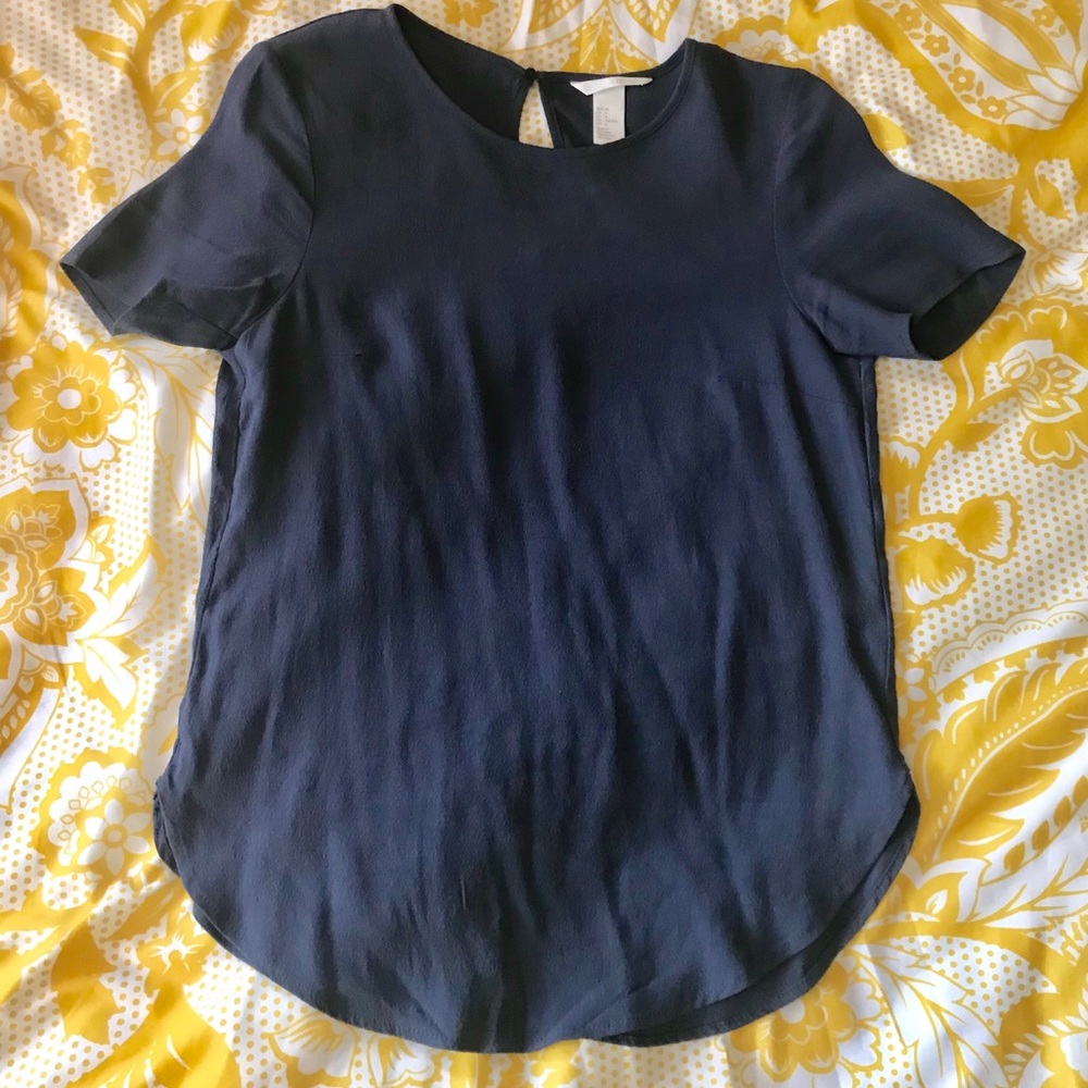 Gray-blue shirt
